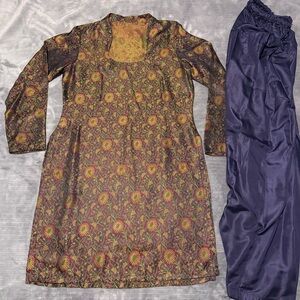 Pakistani Silk Salwar Kameez